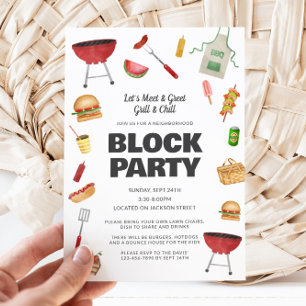 Neighbourhood Block Party Invitation