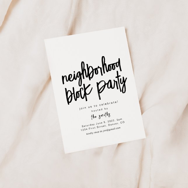 Neighbourhood Block Party Invitation Template (Creator Uploaded)