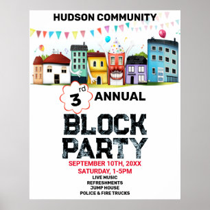 Neighbourhood Block Party Poster