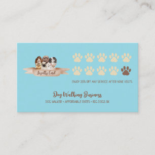 Neighbourhood Dog Walker Punch Card
