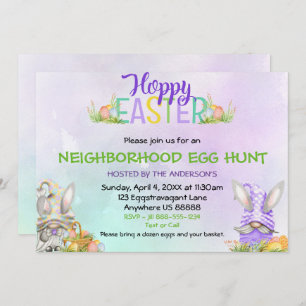 Neighbourhood Easter Egg Hunt Invitation