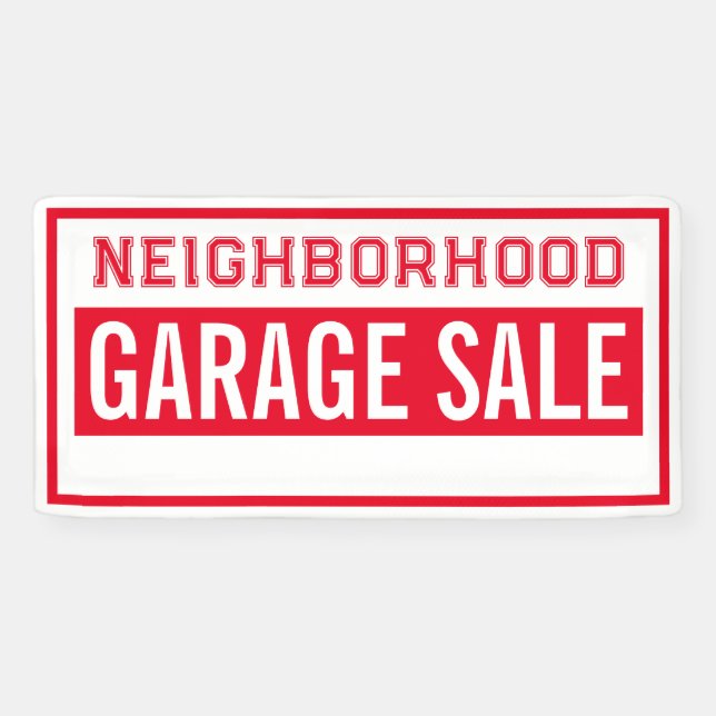 Neighbourhood Garage Sale Banner (Horizontal)