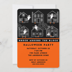 Neighbourhood Halloween Party Invitation