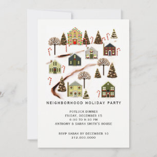 Neighbourhood Holiday Party Invitation