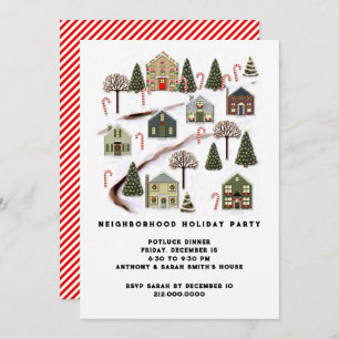 Neighbourhood Holiday Party Invitation