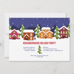 Neighbourhood Holiday Party Invitation