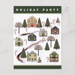Neighbourhood Holiday Party Postcard