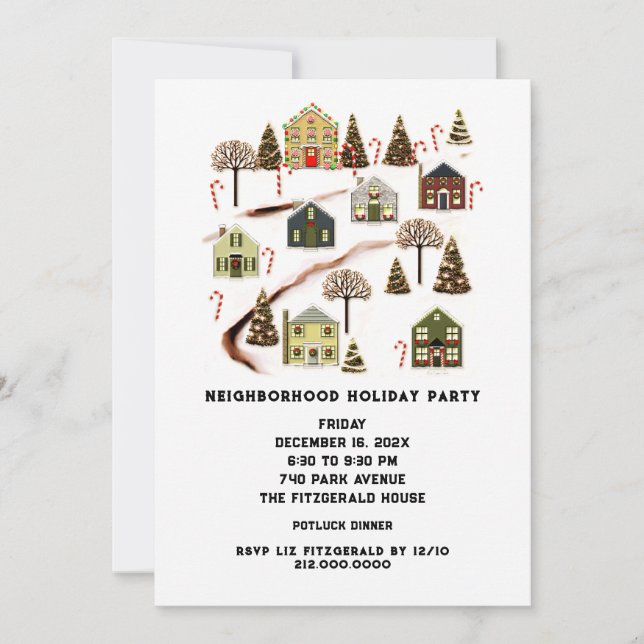 Neighbourhood Party Invitation (Front)