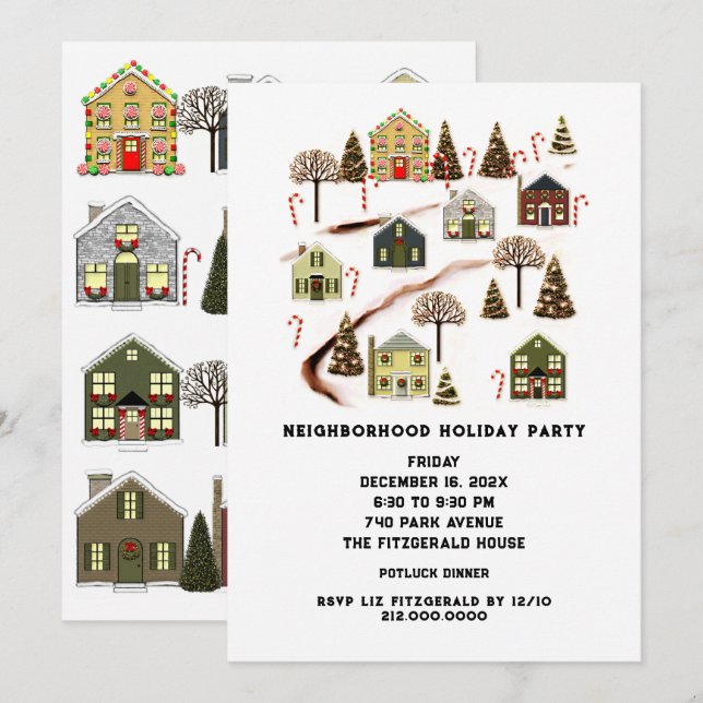 Neighbourhood Party Invitation (Front/Back)
