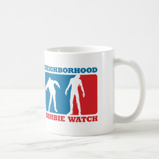 Neighbourhood Zombie Watch - Red and Blue Coffee Mug