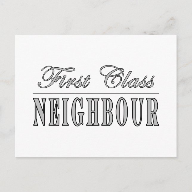 Neighbours First Class Neighbour Postcard (Front)