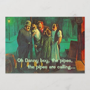 Neighbours Friends Singing St. Patrick's Day Invit Invitation