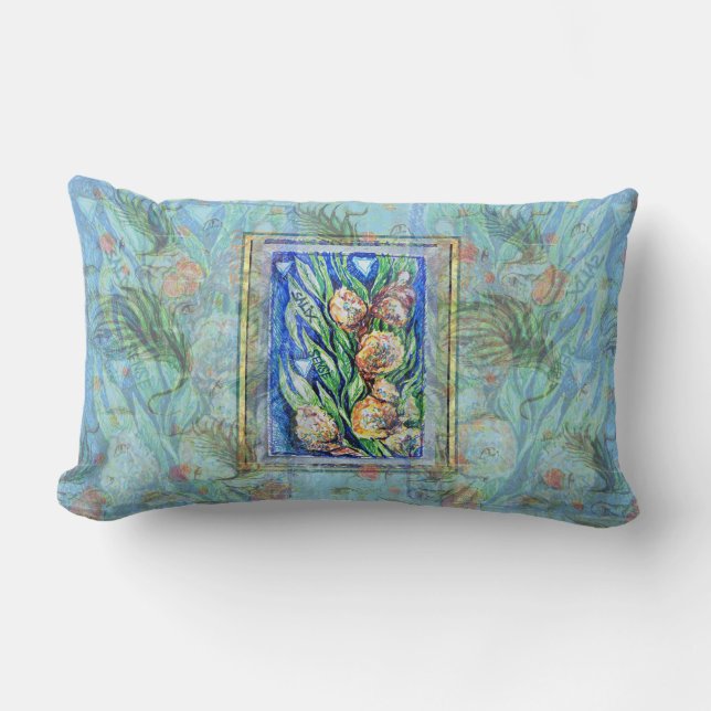 Neighbours from the edge  lumbar cushion (Front)