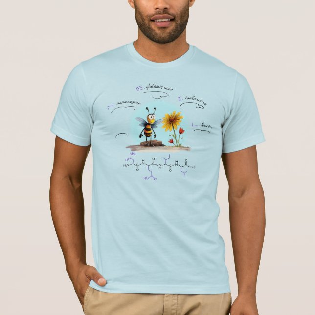 NEIL peptide, Bee-7 w/ custom text, light T-Shirt (Front)