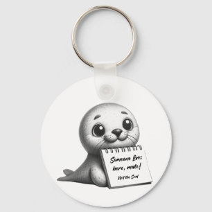 Neil the Seal viral Tasmanian sensation Key Ring