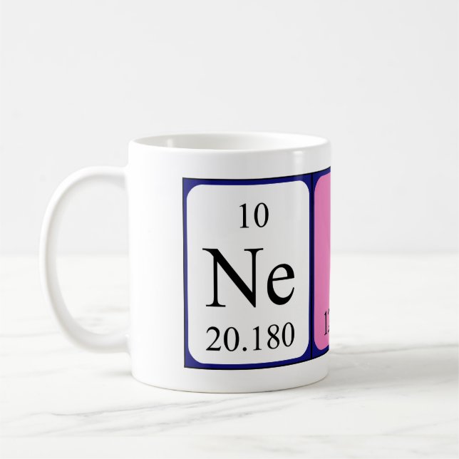 Neila periodic table name mug (Left)