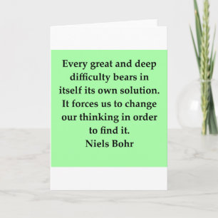 neils bohr quotation card