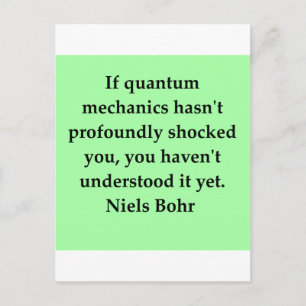 neils bohr quotation postcard