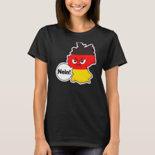 Nein  Angry Face Deutschland Flag Germany German T-Shirt
