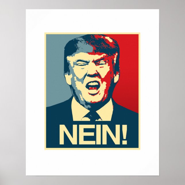 NEIN - Anti-Trump Poster - Anti-Trump - (Front)