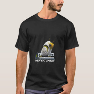“Nein eat snails” funny text design for print T-Shirt