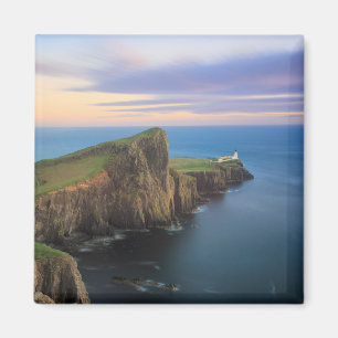 Neist point lighthouse on Skye at sunset Magnet