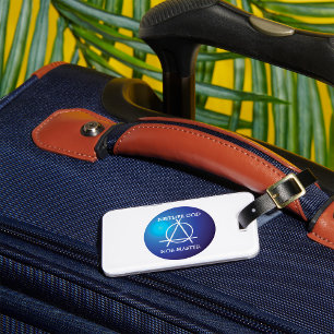 Neither God Nor Master Anarchy Symbol  Luggage Tag