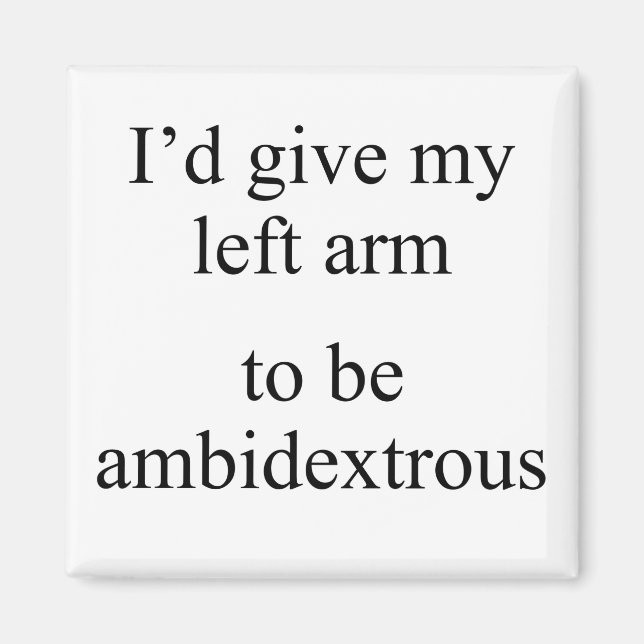 Neither left nor right magnet (Front)