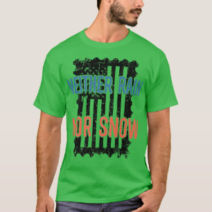 Neither Rain Nor Snow Stamp Vintage  T-Shirt