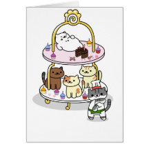 Neko Atsume - Cake Stand Party - Blank