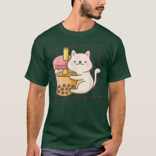 Neko Cat Boba Tea - Bubble Tea Anime Kawaii - Neko T-Shirt