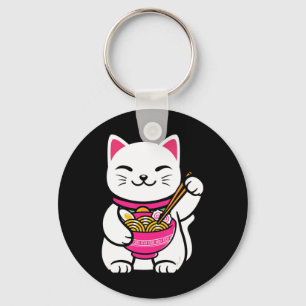 Neko Cat Ramen Anime Kawaii Teen gift Key Ring