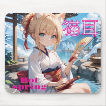 Neko Mimi Musume at Hot Springs