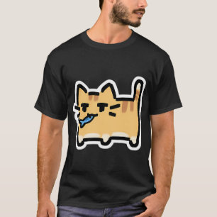 Neko - Orange Tabby With Fish T-Shirt