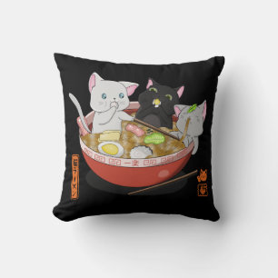 Neko Ramen cat Cushion
