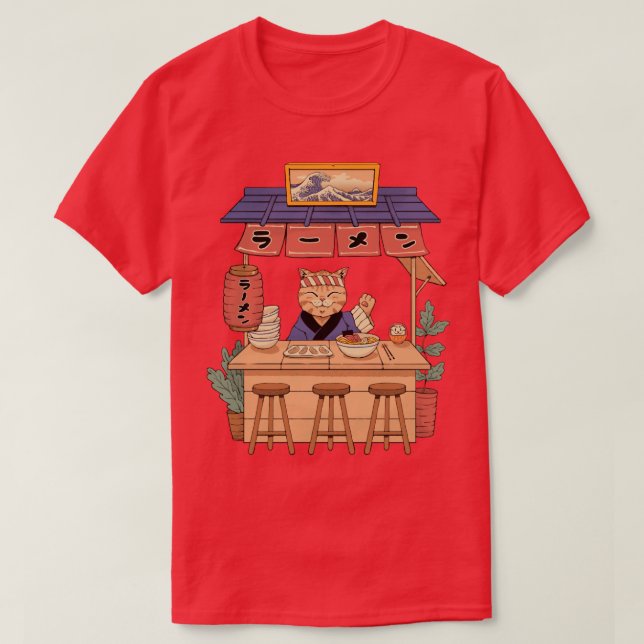 Neko Ramen House  T-Shirt (Design Front)