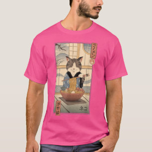Neko Ramen Ukiyo-e 886 T-Shirt