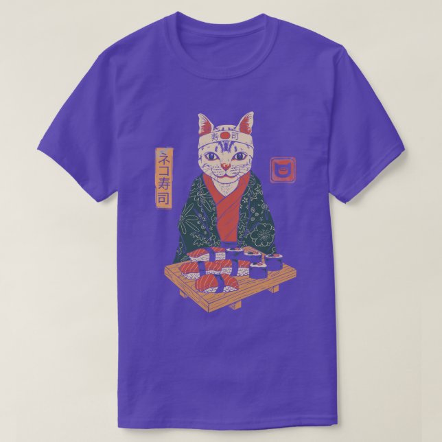 Neko Sushi Bar 1 T-Shirt (Design Front)