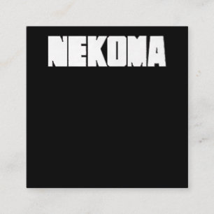 Neko Volleyball Practice Anime Manga Cosplay Square Business Card