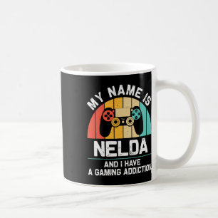 Nelda Gift Name Personalized Funny Gaming Geek Bir Coffee Mug