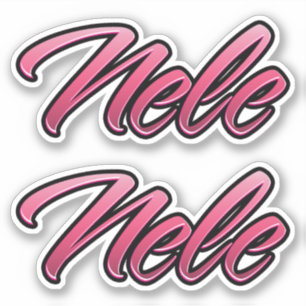 Nele faded pink sticker sticker embroiderset