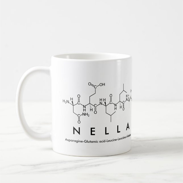 Nella peptide name mug (Left)