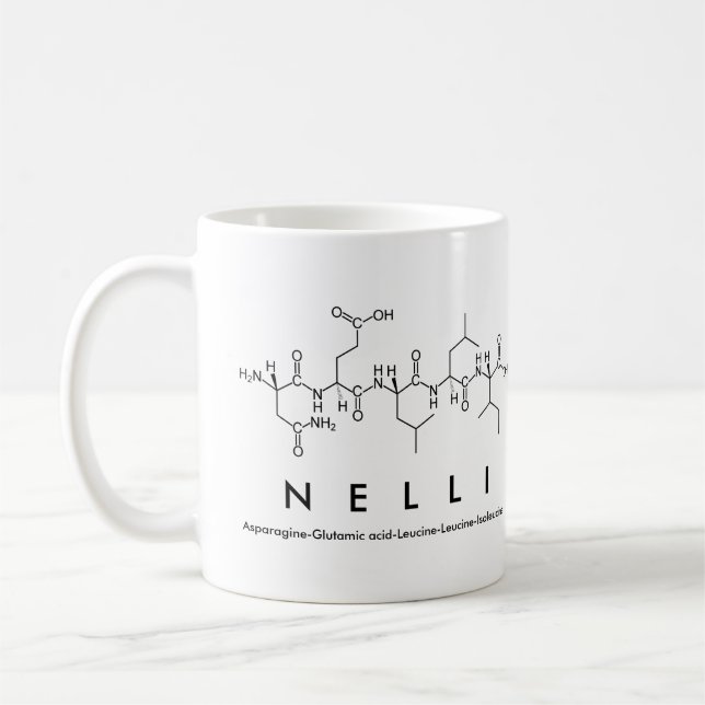 Nelli peptide name mug (Left)