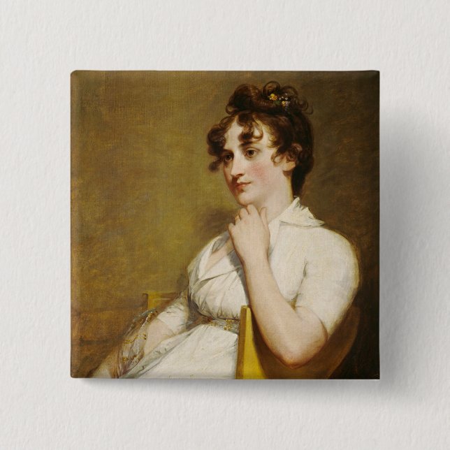 Nelly Granddaughter of President Washington 15 Cm Square Badge (Front)