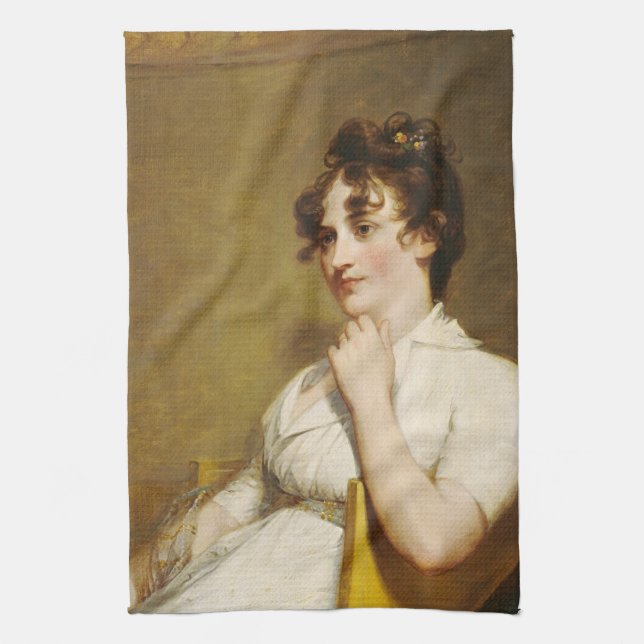 Nelly Granddaughter of President Washington Tea Towel (Vertical)