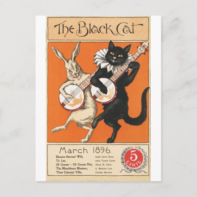 Nelly Littlehale Murphy's Black Cat - Vintage Marc Postcard (Front)