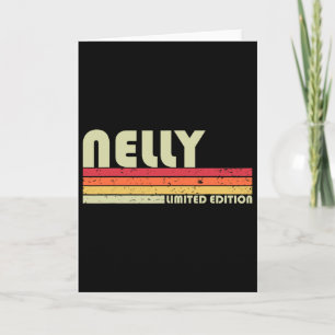 Nelly Name Personalised Retro Vintage 80s 90s Birt Card