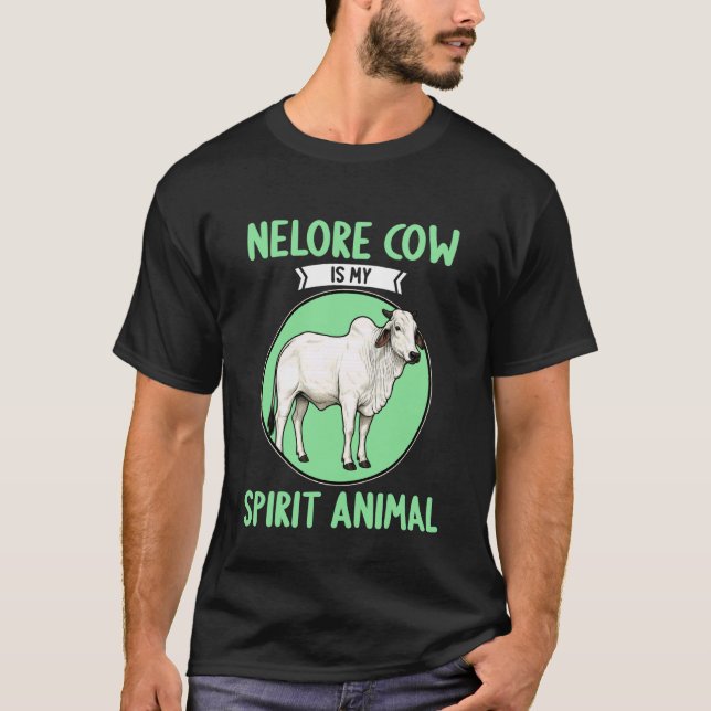 Nelore Cattle Nelore Cow T-Shirt (Front)