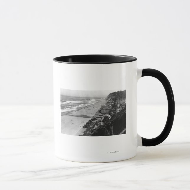 Nelscott, Oregon Beach Scene Waterfront Mug (Right)