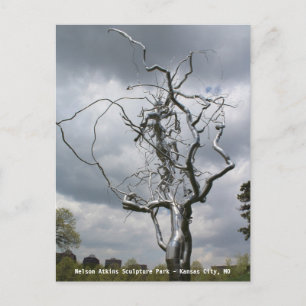 Nelson Atkins Sculpture Park Metal Tree # 2 Postcard